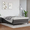 vidaXL - Pocketveringmatras - 140x190x20 - cm - kunstleer - grijs