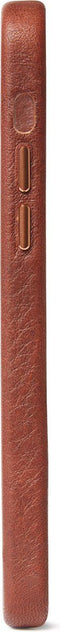 DECODED iPhone 12 / 12 Pro - Back Cover - Hoogwaardig Europees Leer - Bruin