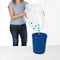Trixie Berto - Open Kattenbak - Scheidingssysteem - Donkergrijs/Blauw 59X39X22 cm