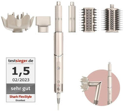 Shark FlexStyle - 5-in-1 Föhn en Multistyler - Airstyler Diffuser Concentrator Volume- en Stijlborstel - Goud/Zilver