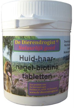 Dierendrogist Huid-Haar-Nagel-Biotine Tabletten - 100 stuks