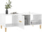 vidaXL - Salontafel - 102x50x40 - cm - bewerkt - hout - hoogglans - wit
