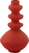 J-Line vaas Pot Triple - papier maché - rood - 40 cm hoog