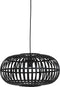 Indy - Bamboe Hanglamp - Ø44 cm - E27 Fitting - Zwart
