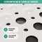 Strex Badmat - Antislipmat Douche - 53x53CM - Met Zuignappen - Wit