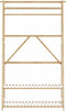 vidaXL - Kledingrek - met - schappen - 110x40x180 - cm - bamboe