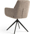 Furnihaus Milou - Draaibare Eetkamerstoel - Armleuning 360° draaifunctie - Taupe