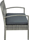vidaXL - Tuinbank - 3-zits - met - kussen - poly - rattan - grijs