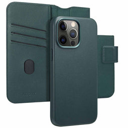 Accezz iPhone 15 Pro Max - Leather Bookcase 2-in-1 voor MagSafe - Cedar Green