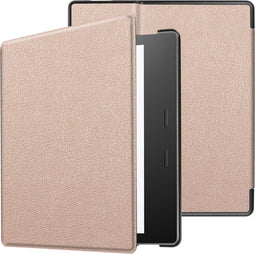 imoshion E-reader Hoesje - Geschikt voor Amazon Kindle Oasis 3 - Slim Hard Case Sleepcover Bookcase - Rosé Goud