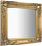 vidaXL - Wandspiegel - barok - stijl - 50x50 - cm - goudkleurig