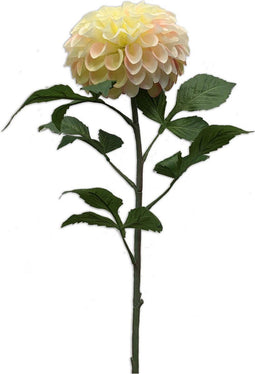 Emerald Zijden Kunstbloemen Dahlia Pompon Tak Crème Roze 74 cm 426160