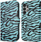 iMoshion Hoesje Geschikt voor Samsung Galaxy A32 (5G) Hoesje Met Pasjeshouder - iMoshion Design Bookcase smartphone - Meerkleurig / Black Blue Stripes
