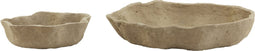 D - Light & Living - Schaal BABUR - Ø50x9cm - Grijs - Set van 2