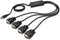 Assmann USB 2.0 - 4x RS-232 - 150cm - Zwart