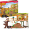 schleich WILD LIFE - Het Avonturenstation - Kinderspeelgoed - Wilde Dieren uit de Jungle - 68 Onderdelen, 5 Dieren