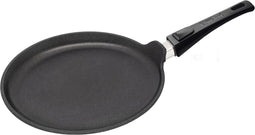 Eurolux Crêpe-pan / Pannenkoekenpan met afneembare steel 28 cm flexinductie / combizone Bosch en Siemens Compatible