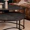 Salontafel set Lana - Salontafel industrieel - Salontafel zwart 65 cm