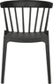 WOOOD Bliss - Eetkamerstoel - Kunststof - Zwart - 75x52x53 (2 stuks)
