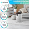 AtmosPure® CleanAir Luchtreiniger - Air Purifier met vervangbaar HEPA 13 + Koolstoffilter - CADR 250