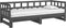 vidaXL - Slaapbank - uitschuifbaar - massief - grenenhout - grijs - 2x(90x190) - cm