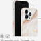 Selencia iPhone 14 Pro - Backcover - 100% gerecycled - Wit Marmer