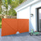 Terrasscherm inklapbaar 300x150 cm terracottakleurig