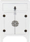 Nachtkastje DKD Home Decor Spar Zilverkleurig Wit Hout MDF 45 x 34 x 66 cm