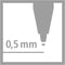 STABILO Pointball - Balpen 0,5 mm - Navulbaar - Blauw (10 stuks)