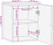 vidaXL - Badkamerwandkast - 38x33x48 - cm - massief - mangohout