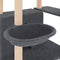 vidaXL - Kattenmeubel - met - sisal - krabpalen - 166 - cm - donkergrijs