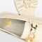 PS Poelman ROCKLAND - Dames Loafers - Chunky instappers met goudkleurige ketting - Crème Wit - Maat 36