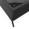 vidaXL - Tuinbank - 2-zits - met - kussens - & - tafel - poly - rattan - zwart