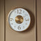 Riviera Maison Klok Goud - Venosa Ronde Wandklok met Cijfers - Glas - (Ø)51