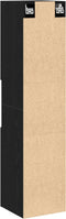 vidaXL - Badkamer - Wandkast - Zwart - Eiken - 30x30x130 - cm - Houtmateriaal