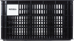 Basil Fietskrat L - 40 Liter - Gerecycled materiaal - Zwart