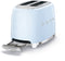Smeg TSF01PBEU - Broodrooster - 950W 2 sleuven 6 bruining-niveaus - Pastelblauw