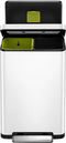 EKO X-Cube - Pedaalemmer 2x20L - Afvalscheiding Soft Close Fingerprintproof - Wit (2 stuks)