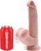 King Cock Plus Realistische Dildo Met Bewegende Balzak - 24 cm