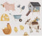 Little Dutch - Raamstickers - Boerderij thema - 50 stuks