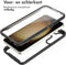 iMoshion Hoesje Geschikt voor Samsung Galaxy S24 Plus Hoesje - iMoshion 360° Full Protective Case - Zwart / Transparant