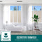 Homewell Raamfolie HR++ - Isolerend en zonwerend - Anti inkijk Linnenlook Koffie 70x300 cm