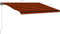 vidaXL - Luifel - automatisch - uittrekbaar - 500x300 - cm - oranje - en - bruin