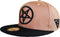 Capiche® Snapback Pet Heren – Cursed Priest – Lichtbruin & Zwarte Pentagram – Verstelbaar met Druksluiting – Sportcap – Baseball Cap – Mannen Cap – Vervloekte Priester Pet