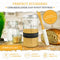 KRUSTENZAUBER zuurdesem starter set - 1000 mL fermentatieglas met spatel en thermometer - broodbakaccessoires