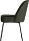 BePureHome Vogue Eetkamerstoel - Fluweel - Donker Groen - 83x50x57