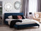 FITOU - Tweepersoonsbed - Blauw - 180 x 200 cm - Fluweel