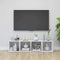 vidaXL - Tv-meubelen - 2 - st - 37x35x37 - cm - bewerkt - hout - wit