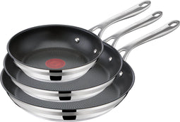 Jamie Oliver by Tefal Cook Smart - Koekenpannenset - 20/24/28 cm - PFAS-vrij - RVS