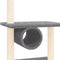 vidaXL - Kattenmeubel - met - sisal - krabpalen - 279 - cm - donkergrijs